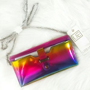 COPY - Urban Expression Rainbow Iridescent Blaze Clutch